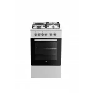 Электроплита BEKO FSS53000DW 4 конфорки, духовка 50 л, класс энергоэффективности A