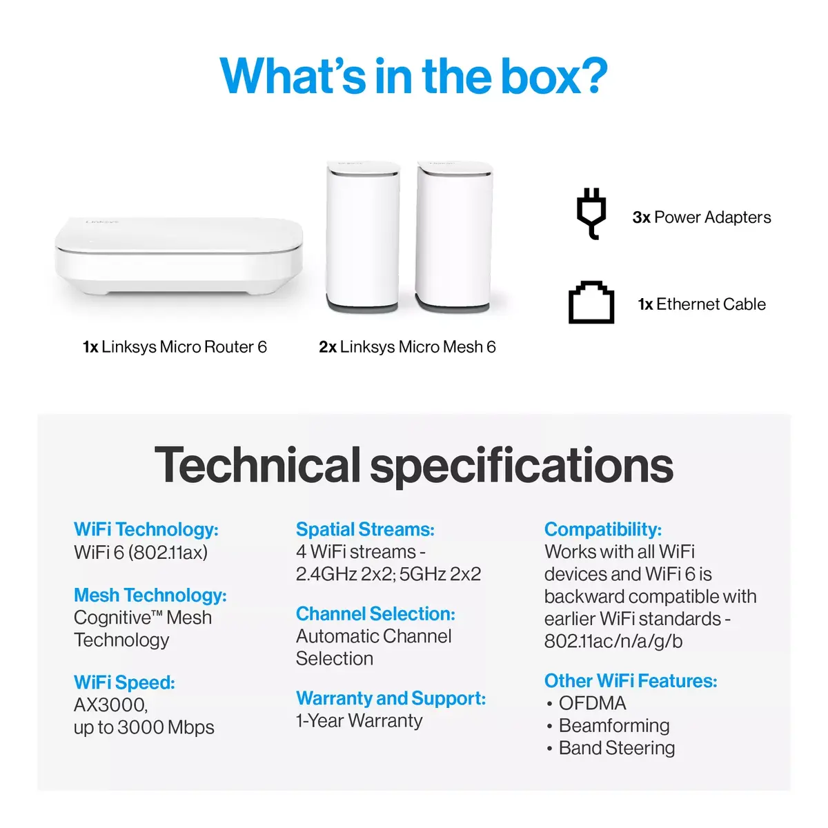 Maršrutētājs Linksys Velop Micro 6 Photo 8