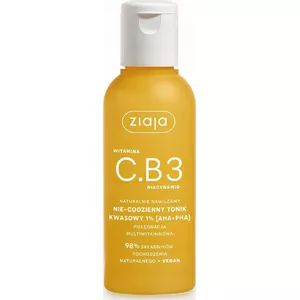 Tonic Ziaja Ziaja Tonik kwasowy 1% AHA + PHA multiwitaminowy C.B3 — 1% AHA/PHA acid face tonic with vitamins C and B3