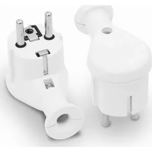 Angle Plug Volteo WTYCZKA KĄTOWA UNI-SCHUKO 2P+Z 16A 250V white