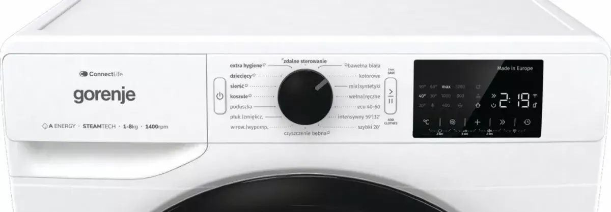Gorenje WPNEI84A1SWIFI/PL veļas mašīna 8 kg Photo 9