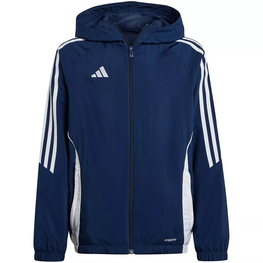 Bērnu jaka adidas Tiro 24 tumši