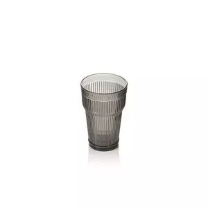 Acrylic water glass DEPA BAROK JUMBO 400 ml — Transparent Gray