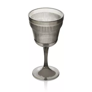 DEPA wine glass BAROK Jumbo 300 ml, gray transparent acrylic