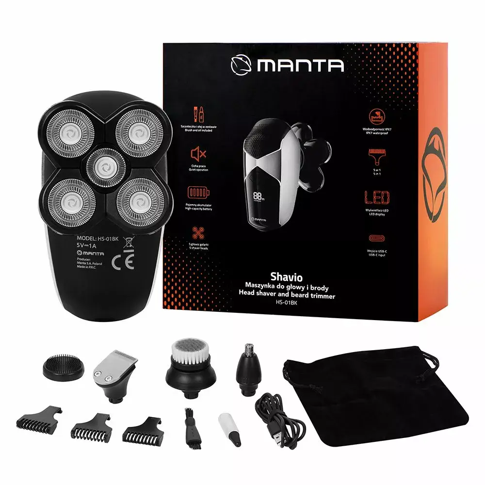 Накладные проводные наушники MANTA HS-01BK Photo 2