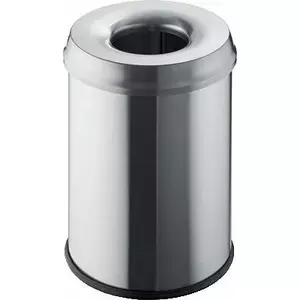 Waste Container Helit H2515400 Round Steel Grey Diameter 26 cm Height 360 mm