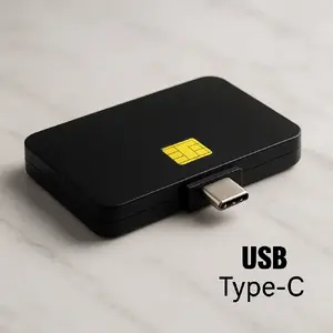 Kāršu lasītājs Riff RF-N88C Smart PC/SC CCID ISO7816 ar Type-C interfeisu