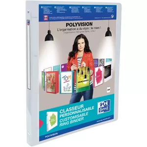 Ring binder Oxford 100202277 A4 Caurspīdīgs Apaļais gredzens Prezentācija