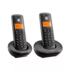 DECT-телефон Motorola E202 Duo — 2 беспроводные трубки, телефонная книга 50 записей, черный