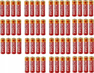 Baterijas Kodak AAA (R03) 1,5V 60 gab. — sārmainās pirkstu šūnas