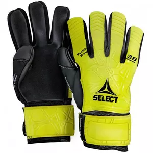 SELECT 38 Advance Goalkeeper Gloves Yellow-Black Size 9.5