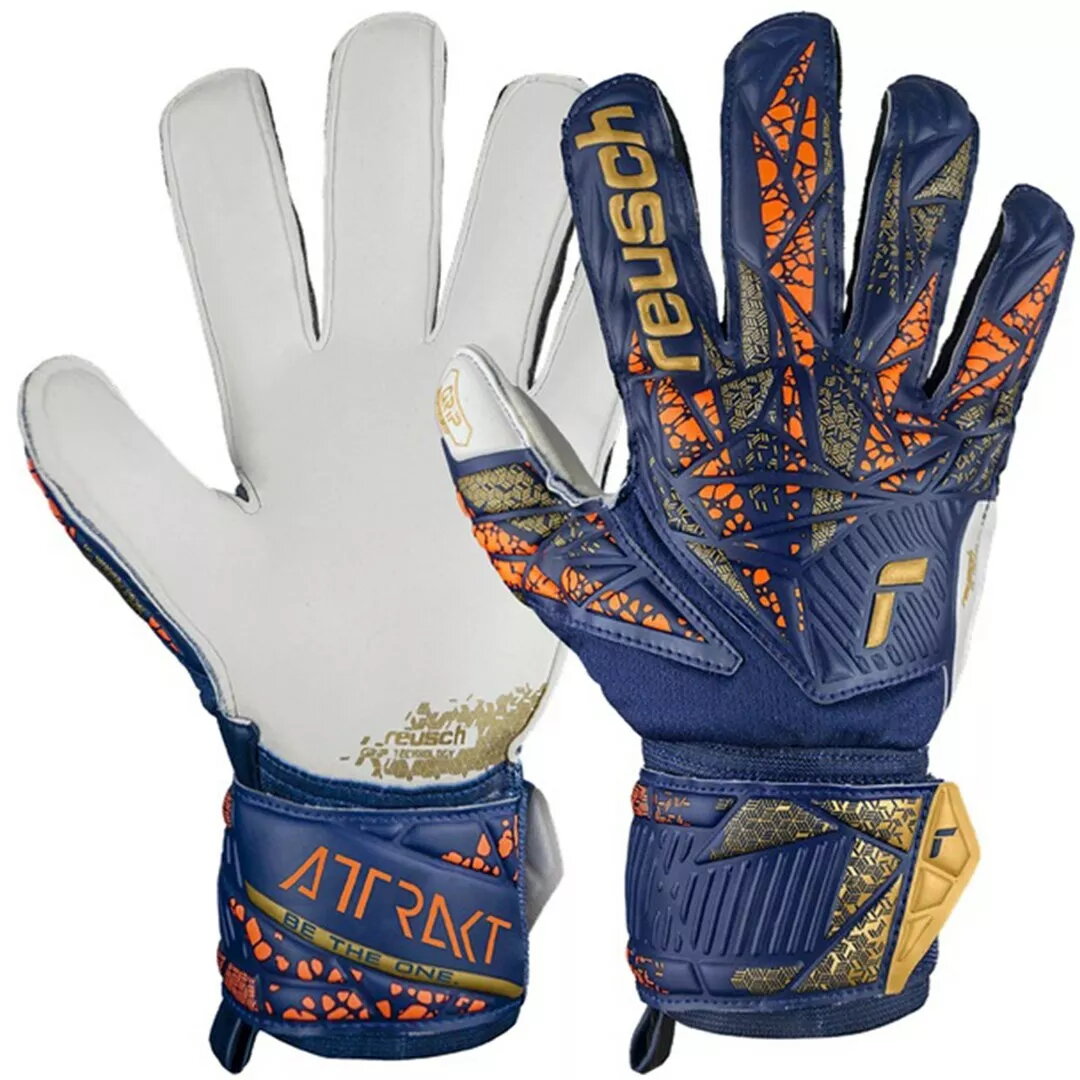 Reusch Attrakt Grip vārtsarga cimdi zili