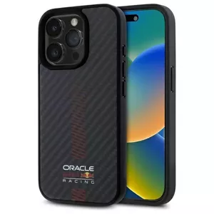 Жесткий чехол Red Bull RBHMP15X24CFGSMK для iPhone 15 Pro Max 6.7" черный карбон