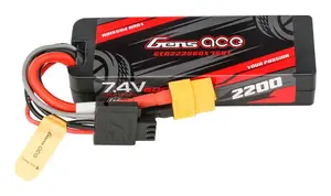 Battery Gens ace Redline 2.0 Series 8500mAh 7.6V 140C 2S1P HardCase HV Lipo