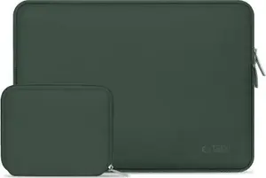 Laptop sleeve Tech‑Protect NeoSlim 15–16 Green — protective neoprene sleeve for 15–16 inch laptops