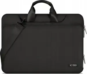 Чехол для ноутбука Tech-Protect PocketBag 15–16 дюймов, черный, мягкая защитная сумка для 15.6"