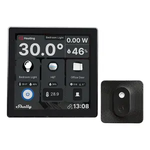 Wall display central control unit Shelly SHELLY_WD_HT_BUNDLE_S — 4" (10.2 cm), 1 GB RAM, 8 GB storage, Wi‑Fi 802.11b/g/n, 230 V, Wireless, Black