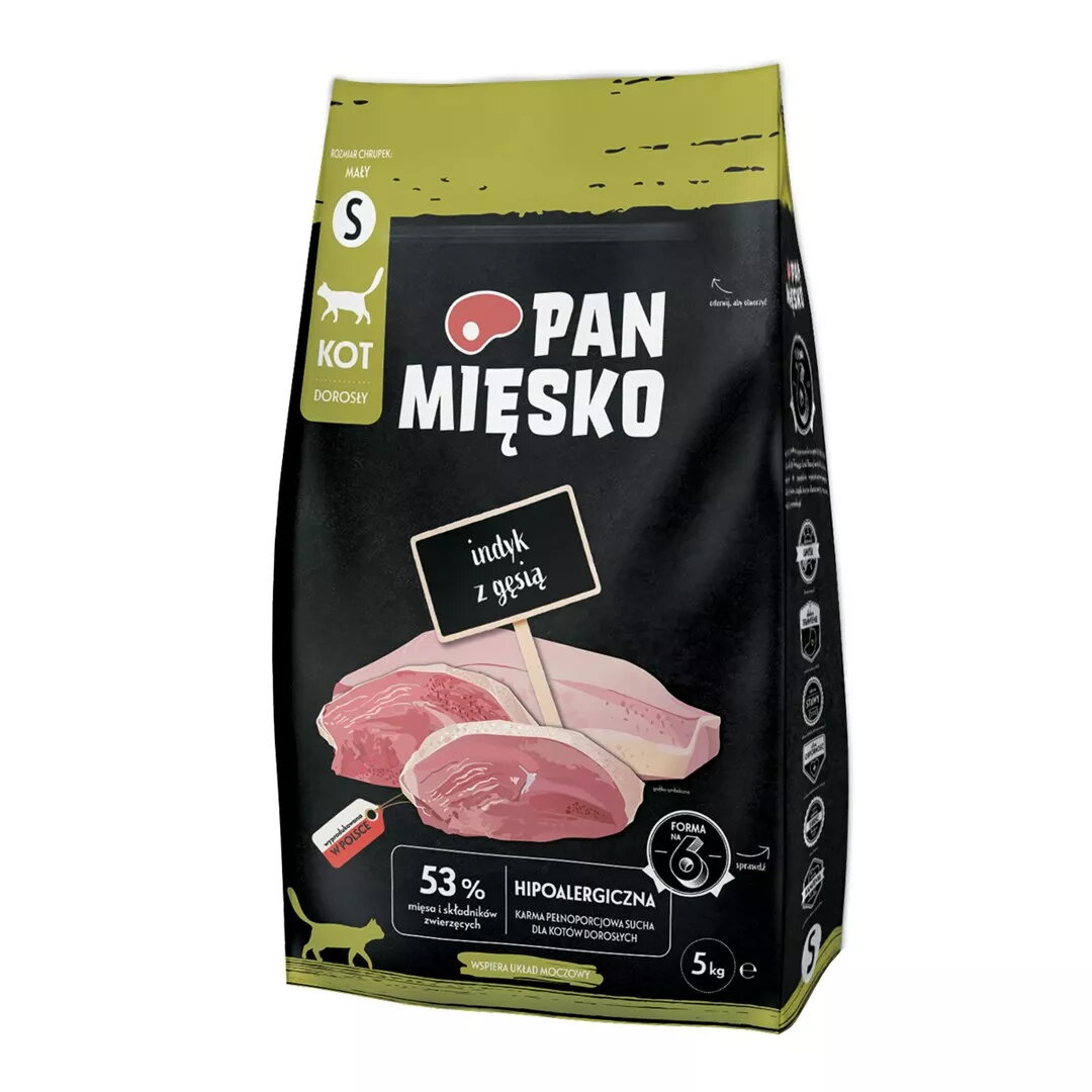Sausais kaķu barība pan miĘsko Turkey