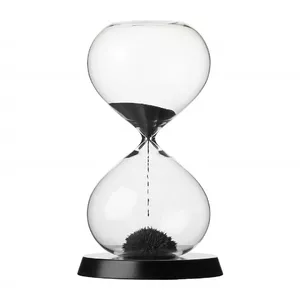 Hourglass Rituali Domestici Scorrendo U30793105B78 black 13.5 x 23 cm sand timer