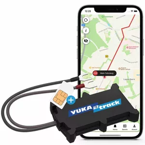 Yukatrack easyWire GPS Universāls GPS izsekotājs Melns