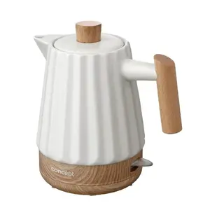 Electric kettle Concept RK0090 — 1.5 L ceramic housing, 1500 W, white, lever control