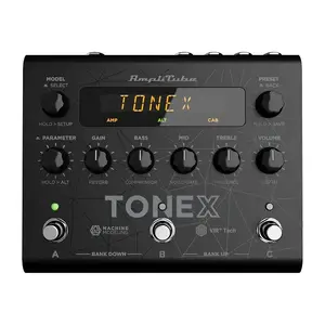 Guitar effect pedal IK Multimedia ToneX XG-PEDAL-TONEX-IN — digital modeling, 24-bit/44.1 kHz, 6 knobs, 2 dials, 3 footswitches, USB, MIDI, headphone out