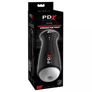 Masturbators Pipedream Fap-Gasm Frosted Silicone, uzlādējams automātisks orālais stimulators, 24,5 cm, ievietošanas dziļums 12,5 cm