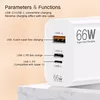 Зарядное Riff RF-66W 66W с 2 USB-C и USB-A Photo 5