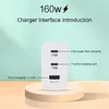 Lādētājs Riff RF-160W 160W QC5.0 Dual PD Photo 4