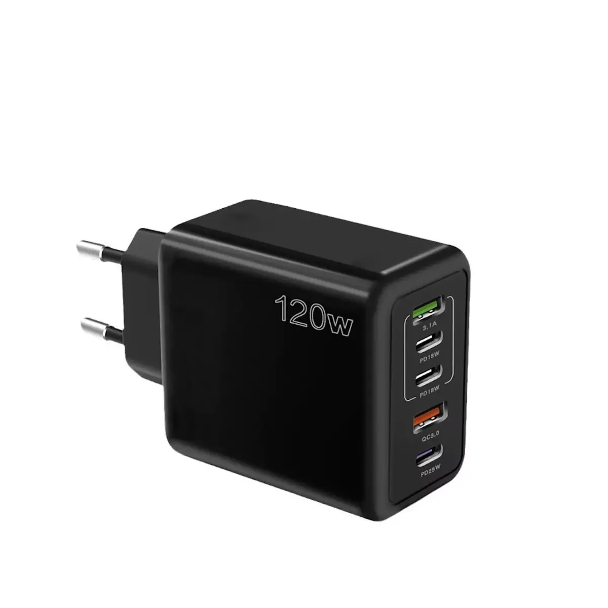 Riff RF-120W lādētājs 120 W, USB-A QC3.0, 3x USB-C Photo 2
