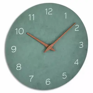 Настенные/настольные часы TFA 60.3054.04 — кварцевые, круг, Ø 29,7 см, зеленые, AA 1,5 В