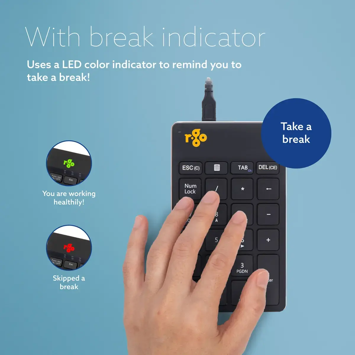 Цифровая клавиатура R-Go Tools R-Go Numpad Break Photo 5