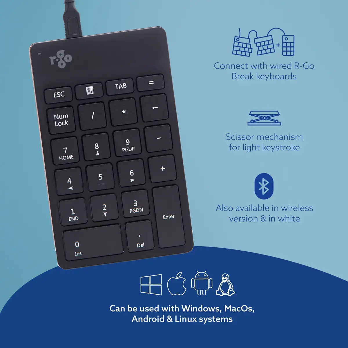 Цифровая клавиатура R-Go Tools R-Go Numpad Break Photo 7