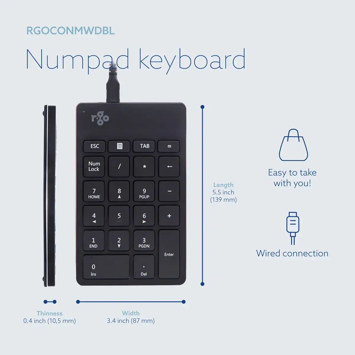 Цифровая клавиатура R-Go Tools R-Go Numpad Break Photo 8