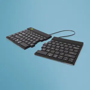 Эргономичная клавиатура R-GO Tools R-Go Split Break беспроводная Bluetooth US QWERTY черная с ПО для перерывов и ножничным переключателем