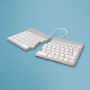 R-GO Tools R-Go Split Break Эргономичная клавиатура Беспроводная Bluetooth Мини QWERTY UK English Ножничные переключатели Белая