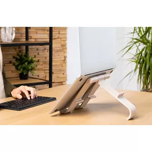 Ideal for laptop and tablet use -  2-in-1 stand