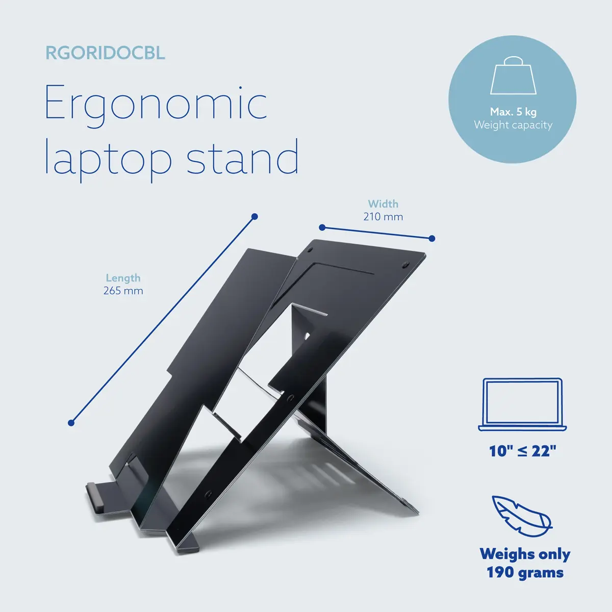 R-Go Tools Laptop Stand R-Go Riser Document Photo 13