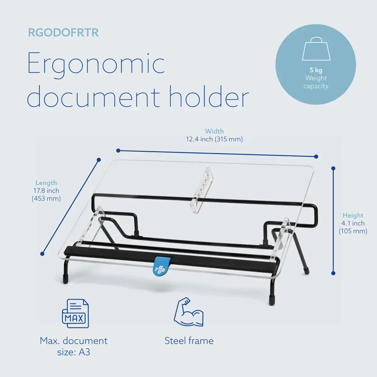 R-Go Tools R-Go Flex Read держатель документов Photo 12