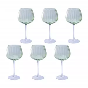 Set of 6 Rose&Tulipani drinking glasses U20177611E84-Z, 460 ml capacity each