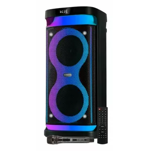 Портативная колонка MANTA SPK0601B100, 100 Вт, Bluetooth, караоке, беспроводной микрофон, батарея, эквалайзер, диско-подсветка