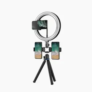 Statīvs E-LIGHT O1 Flexi 30 cm ar 10" LED gredzenu un pulti