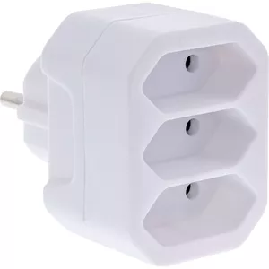 Power Plug Adapter Type F Type C InLine 16471A White