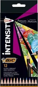 Colored Pastel Pencils BIC Intensity Premium 12 pcs — assorted 12 colors