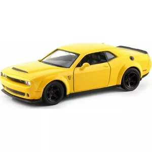Daffi Dodge Challenger SRT Demon 2018 Toy Car Yellow Scale Model