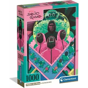 Пазл Clementoni 1000 элементов Compact Squid Game Season2 (модель 39901)