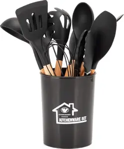 Elitehoff E-6288 12-Piece Kitchen Utensil Set with Stand