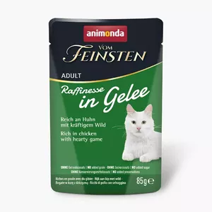 Консервы для кошек animonda Vom Feinsten Adult Raffinesse в желе — курица и дичь, 85 г пакетик