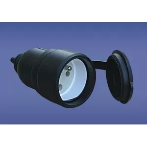 Переносная резиновая розетка ELEKTROPLAST 51.70 16A 2P+Z 230V IP44
