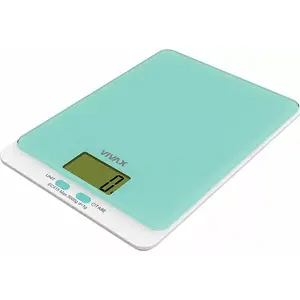 Electronic kitchen scale Vivax KS-502T — 5 kg capacity, turquoise, LCD, CR2032